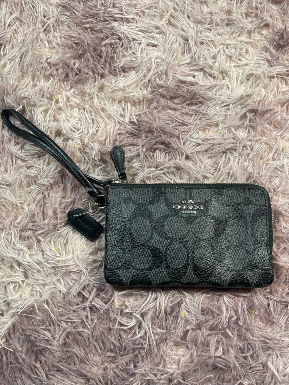 Coach double zip wristlet - Picture 2 of 4